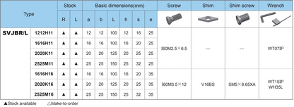 ZCC - External Turning Holder for VB Insert